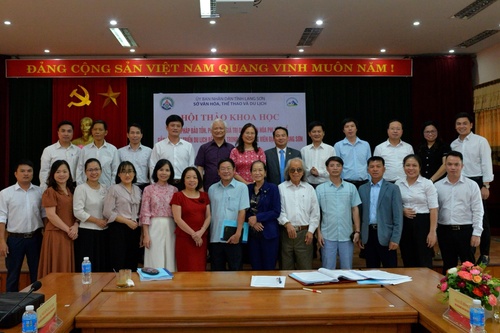 The provincial-level scientific workshop on solutions to preserve and promote the of intangible cultural heritages associated with sustainable tourism development in Lang Son Geopark