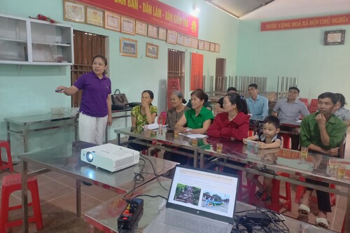 Lang Son Geopark Management Board works at Van Linh Noodle Village, site No. 24 on Lang Son Geopark Tourist Route No. 3