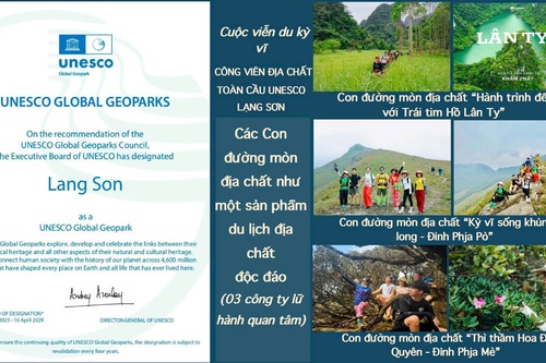 Kỳ vĩ các Con đường mòn địa chất Công viên địa chất toàn cầu UNESCO Lạng Sơn 